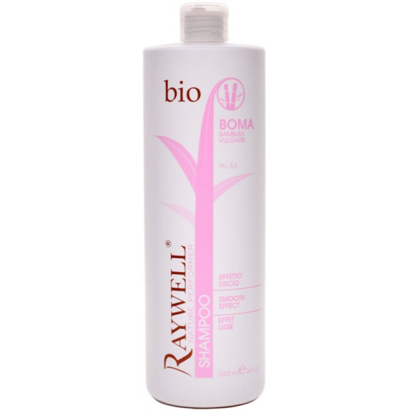 Raywell BIO EFETTO LISCIO Шампунь розгладжуючий з олією бамбука та  макадамії 1000ml RR358