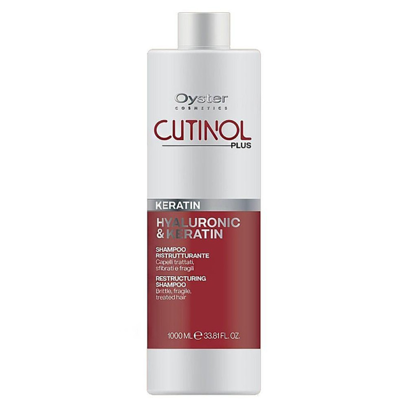 Oyster CUTINOL PLUS KERATIN Шампунь з кератином і гіалоруновою кислотою для пошкодженного в.1000 мл