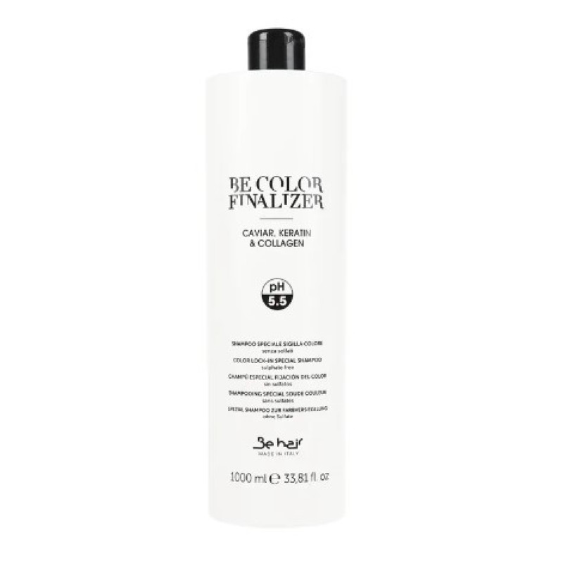 Be Hair Шампунь після фарбування з чорною ікрою кератином та коллагеном "Be color" рН 5.5 1000мл