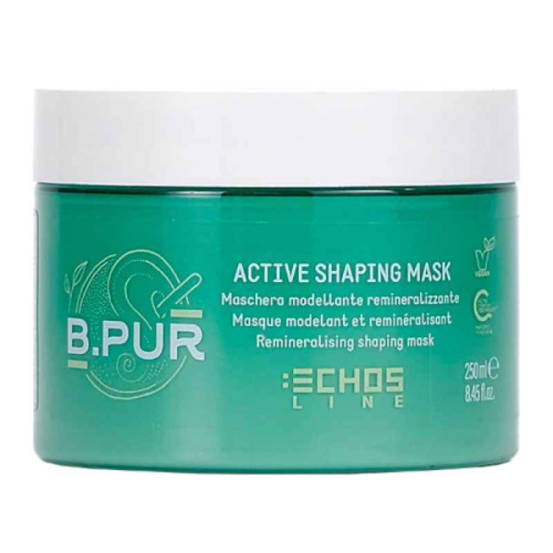 Echosline Маска "B.PUR" для волосся моделююча ремінералізуюча з білою глиною 250мл