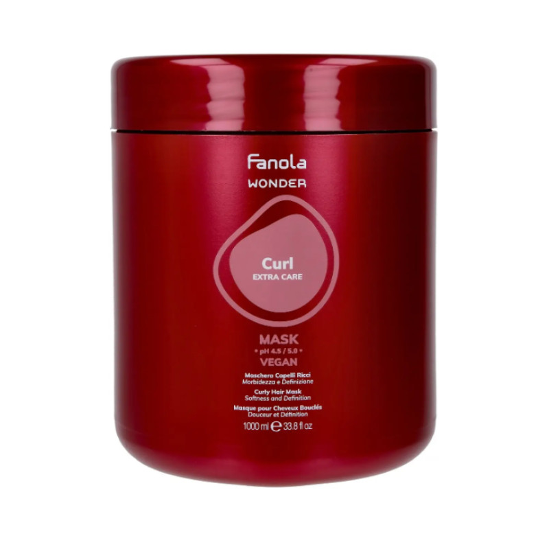 Fanola Маска для м’якості і пружності локонів в’юнкого волосся "Curl Extra Care" Wonder Vegan 1000мл
