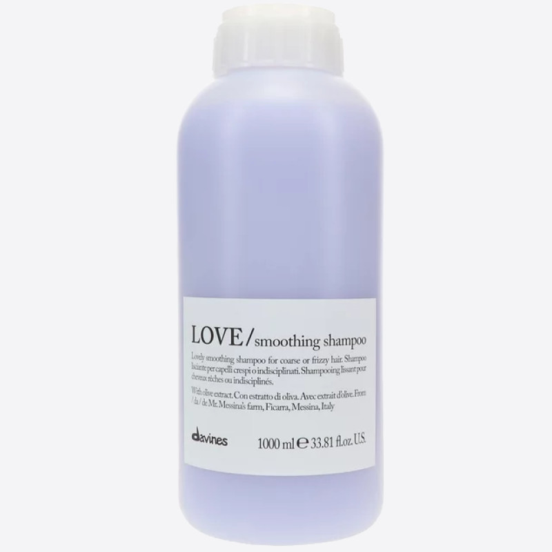 Davines LOVE smoothing shampoo - Шампунь для розгладження неслухняного та хвилястого волосся 1000мл