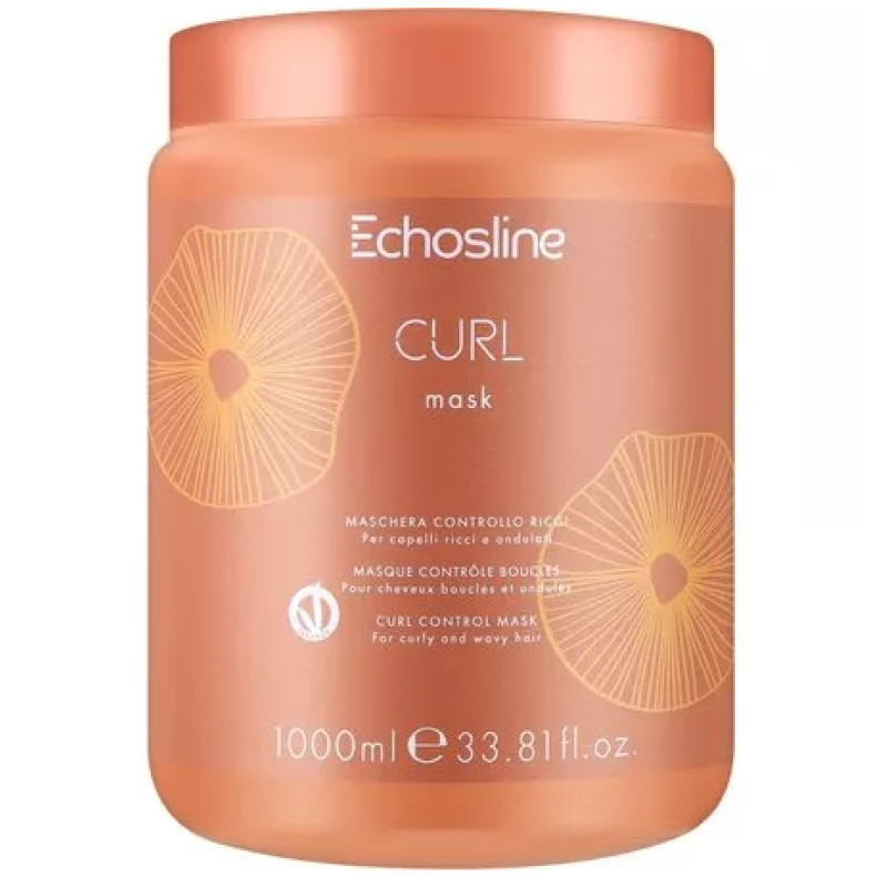 Echosline Маска "VEGAN CURL" для кучерявого волосся 1000 мл