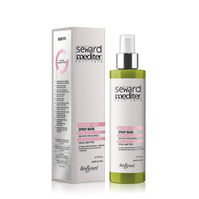 ALCHEMY SEWARD MEDITER Арганова маска-спрей 10 дій в 1, для всіх типів волосся з активованими органічними олія