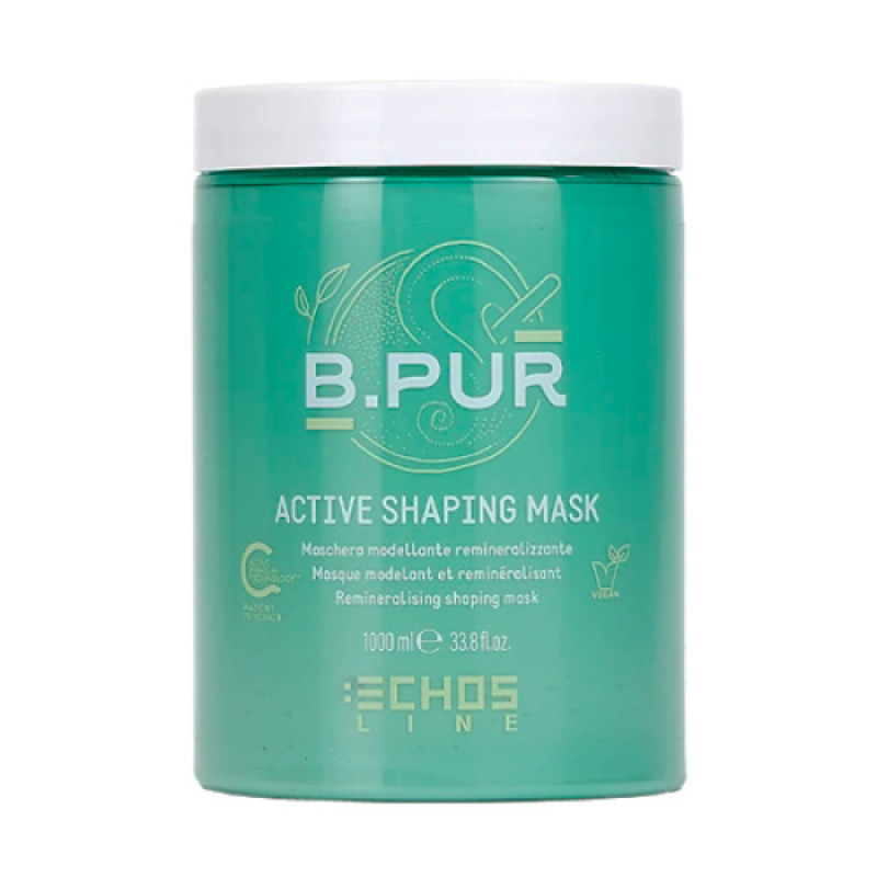 Echosline Маска "B.PUR" для волосся моделююча ремінералізуюча з білою глиною 1000мл