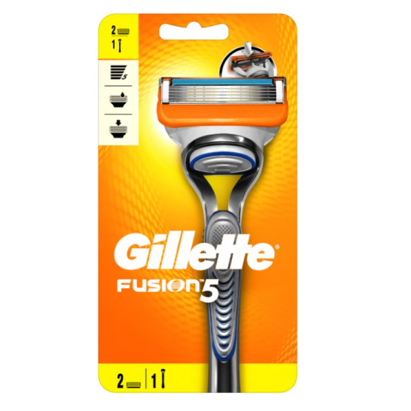 Gillette Fusion-5 Станок для гоління + 2 касети