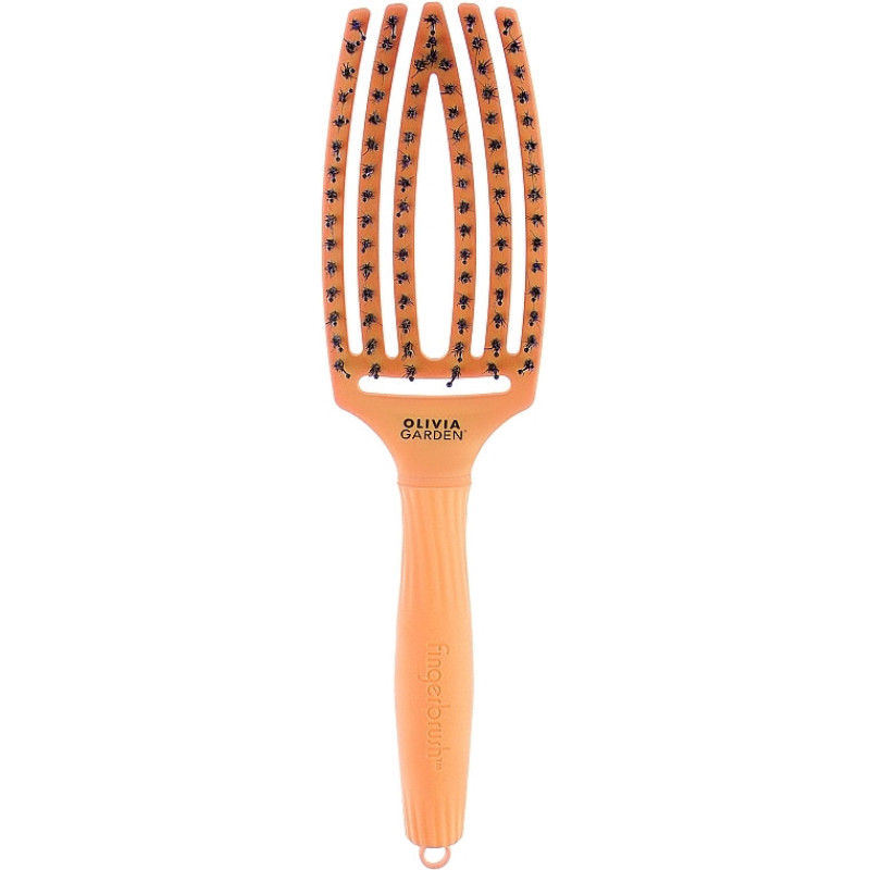 Olivia Garden Щітка FINGER BRUSH COMBO NINETIES JUICY ORANGE комбінований M