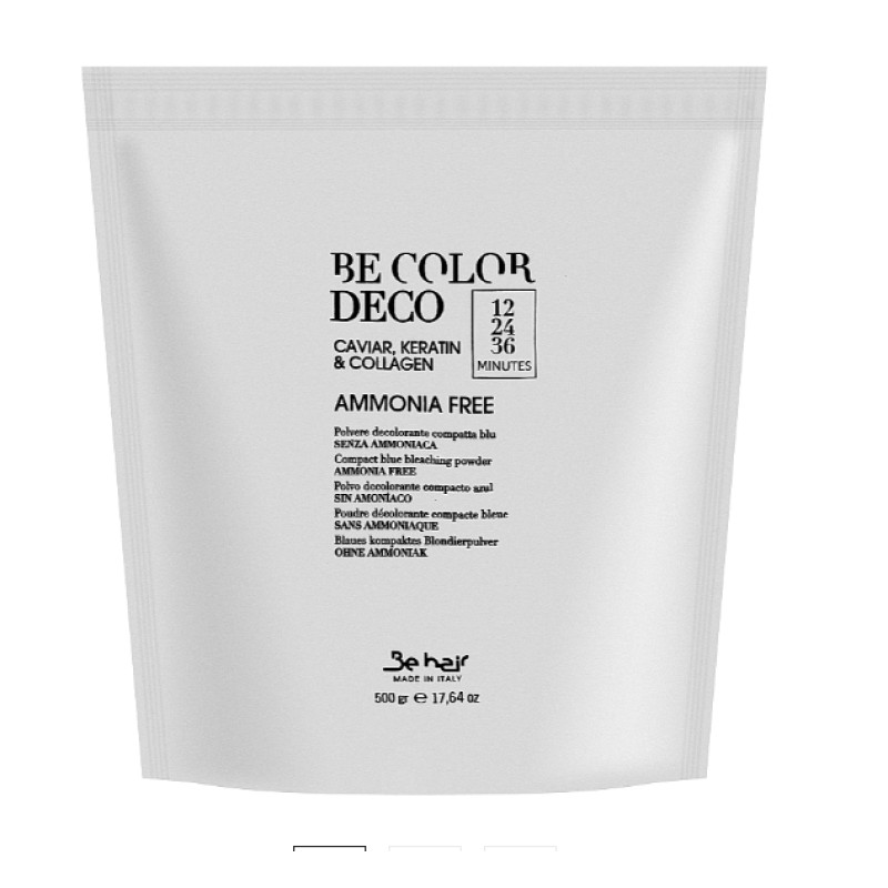Be hair Порошок освітлюючий безамміачний з чорною ікрою, кератином та колагеном 500г