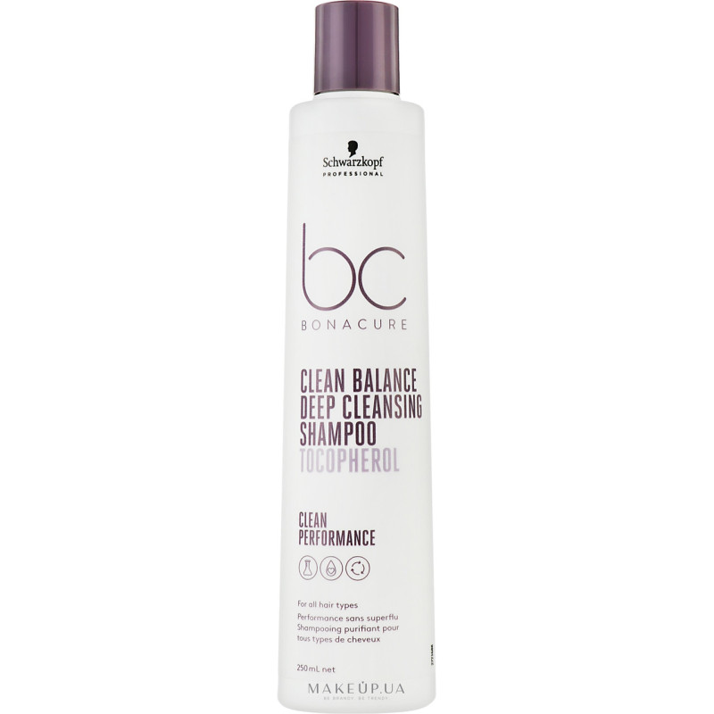 Schwarzkopf Professional BONACURE Шампунь "CLEAN BALANCE DEEP CLEAN SHAMPOO" 250мл