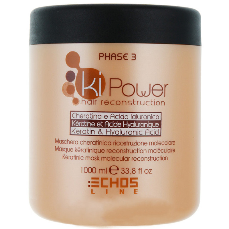 Echosline Маска "KI-POWER" для волосся відновлююча з кератином 1000мл