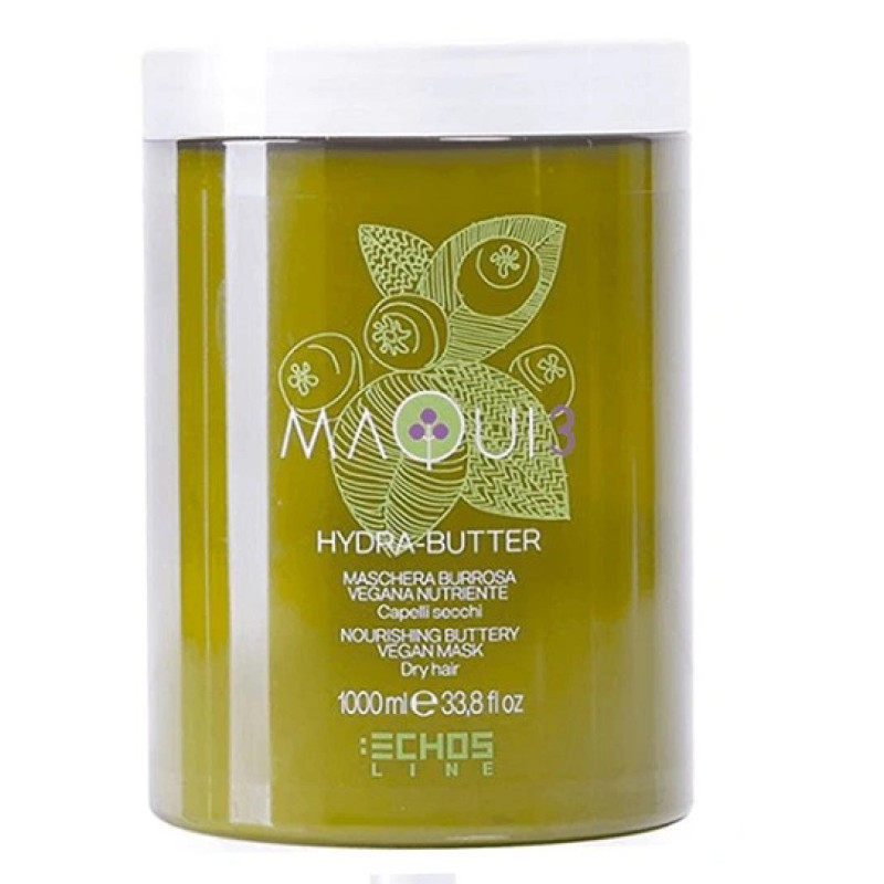 Echosline Маска "MAQUI 3 HYDRA-BUTTER" масляниста живильна для пошкодженого волосся 1000мл