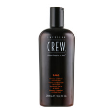 Засіб для догляду за волоссям та тілом 3-in-1 Shampoo,conditioner and body wash 250мл, American Crew