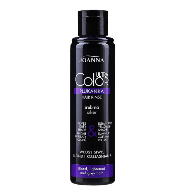 Joanna Ополііскувач ULTRA Color System фарбуючий для освітленого та сивого волосся Срібний 150мл