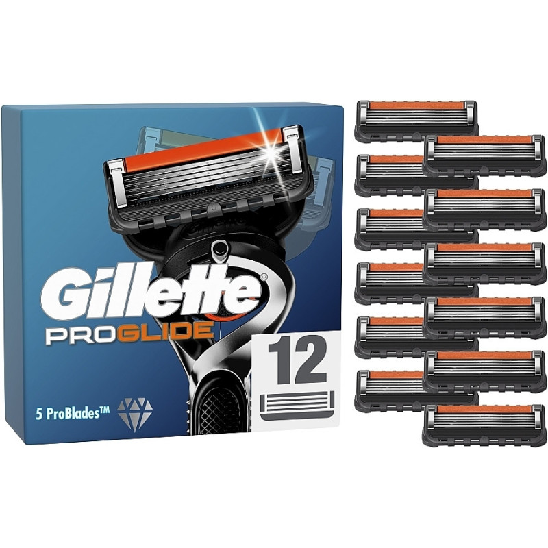 Gillette Fusion Proglide Касети д/станкiв (12шт)