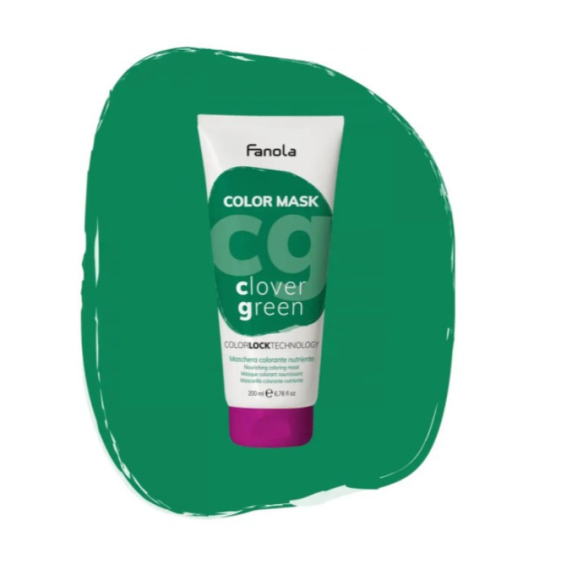 Fanola Маска тонуюча для живлення та зволоження зелена конюшина 200мл