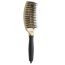 Olivia Garden Щітка FINGER BRUSH CARE Iconic Boar&Nylon Gold комбінований M