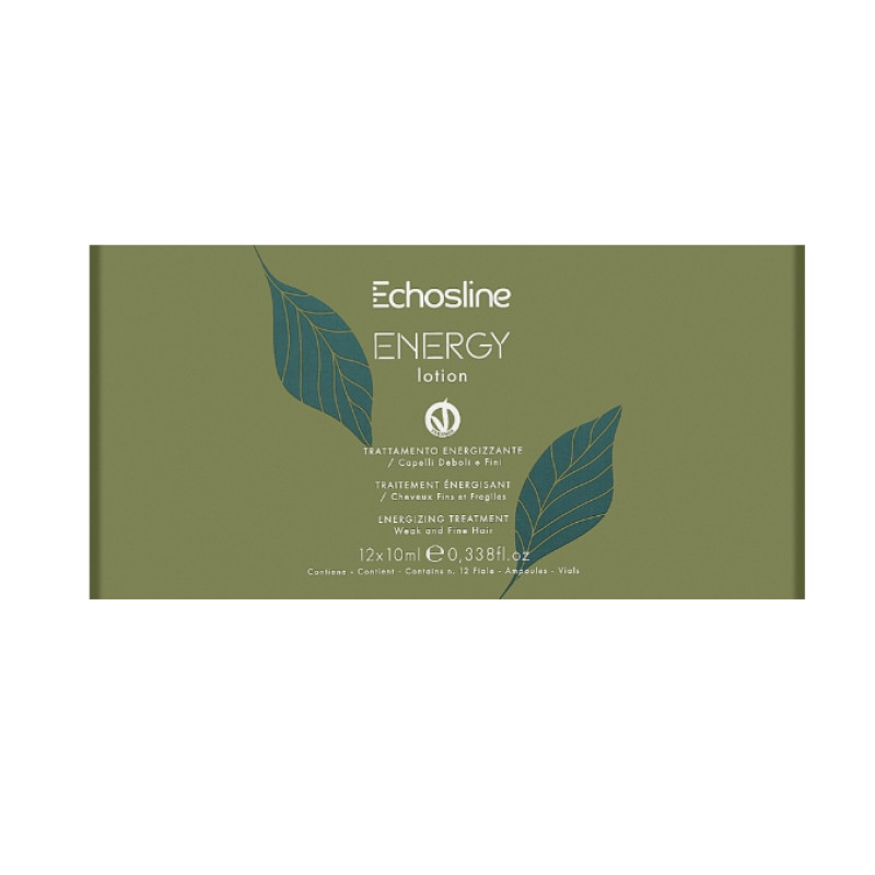 Echosline Лосьйон-ампули "VEGAN ENERGY" від випадіння для тонкого та слабкого волосся 12*10мл