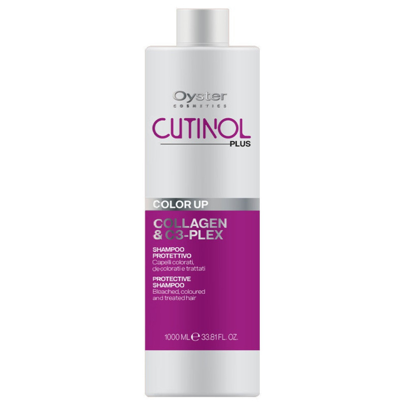Oyster CUTINOL PLUS COLOR UP Шампунь для фарбованого волосся з колагеном, стабілізує колір 1000 мл