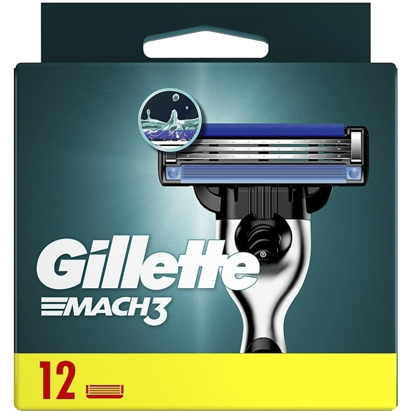 Gillette Mach 3 Касети для станкiв (12шт.)