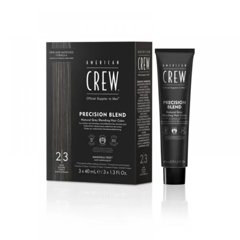 American Crew Система маскування сивини (рівень 2-3) "Precision Blend Dark" 3 х 40мл