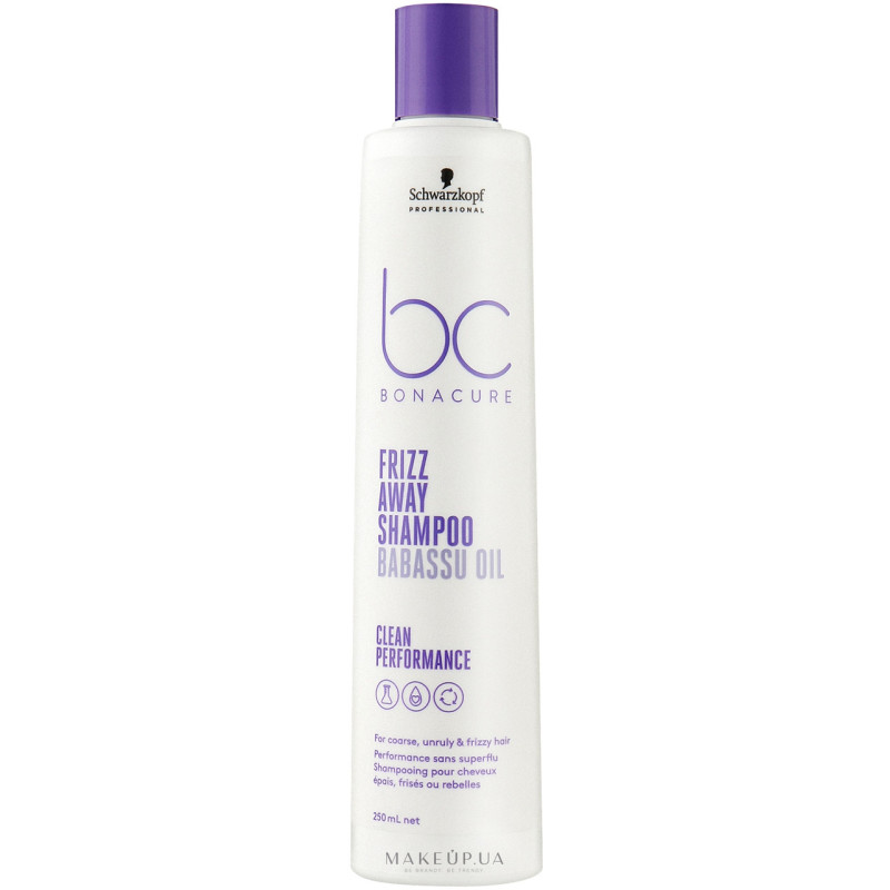 Schwarzkopf Professional BONACURE Шампунь розгладжуючий з олією бабасу "FRIZZ AWAY SHAMPOO" 250мл