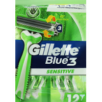 Gillette Blu 3 Станок Sensitive одноразовий (12шт.)