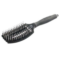Olivia Garden Щітка FINGER BRUSH CARE Iconic Boar&Nylon Full Black комбінований L