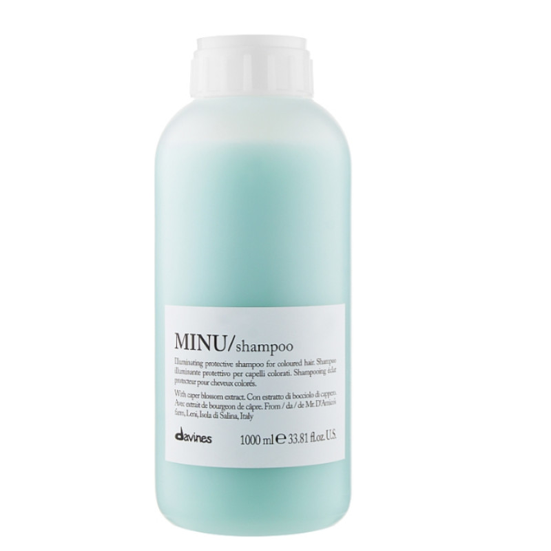 Davines MINU shampoo - Шампунь для блиску та збереження кольору фарбованого волосся 1000мл