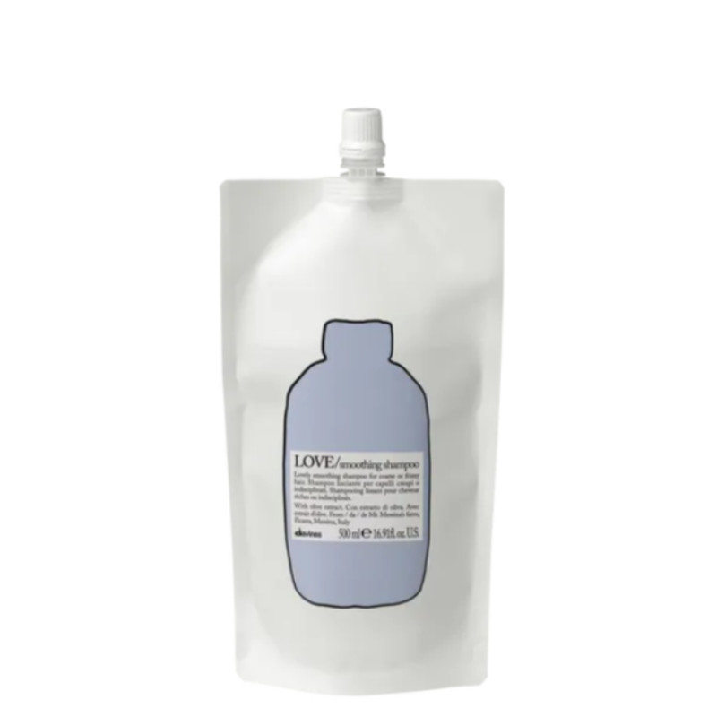 LOVE Refill smoothing shampoo - Шампунь для розгладження неслухняного та хвилястого волосся 500мл, Davines