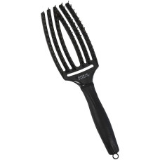 Olivia Garden Щітка FINGER BRUSH CARE Iconic Boar&Nylon Black Onyx M комбінований M