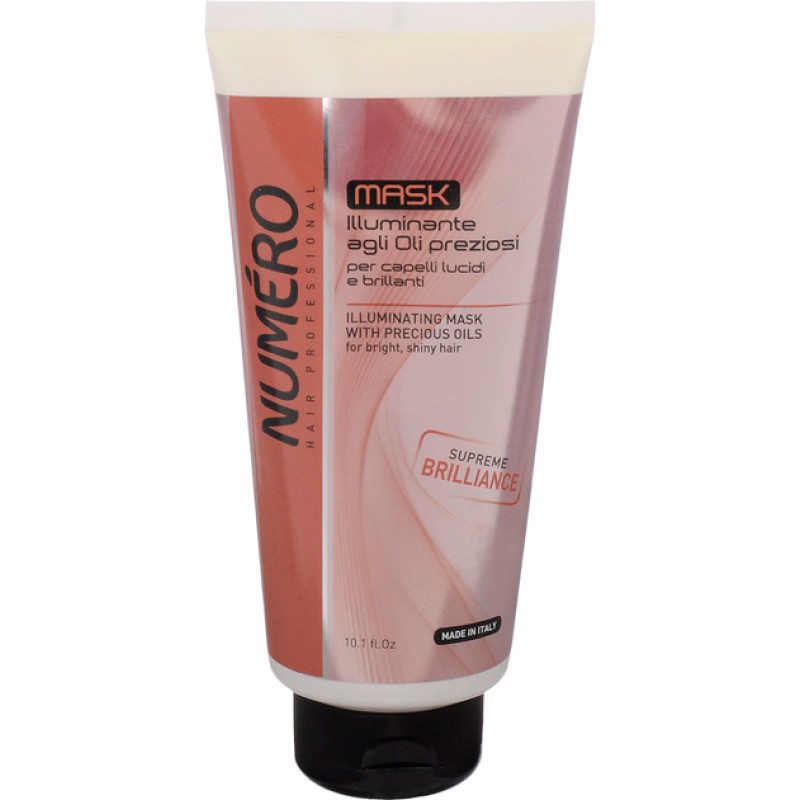 Brelil Маска для надання блиску з олією аргани та макадамії Numero, 300 мл