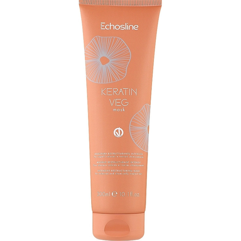 Echosline Маска "VEGAN KERATIN" з кератином для пошкодженого волосся 300 мл