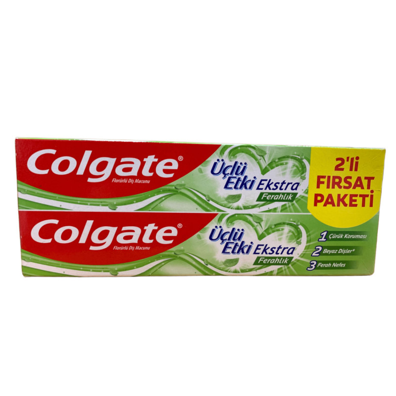 Colgate зубна паста 3в1 "Exstra" 2*75мл