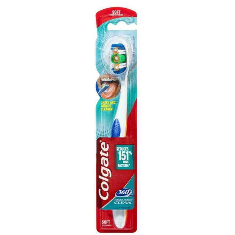 Зубна щітка Colgate 360 Whole Mouth Clean середньої жорсткості