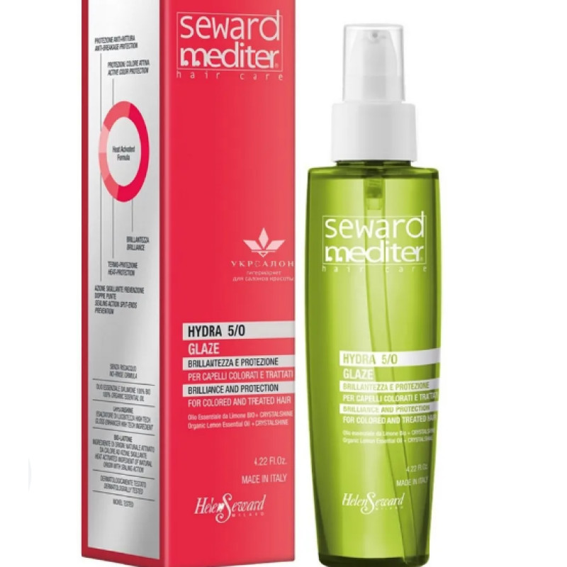 Helen Seward Mediter Зволожуюча олія з термозахистом та захистом кольору "HYDRA GLAZE 5/O" 125мл