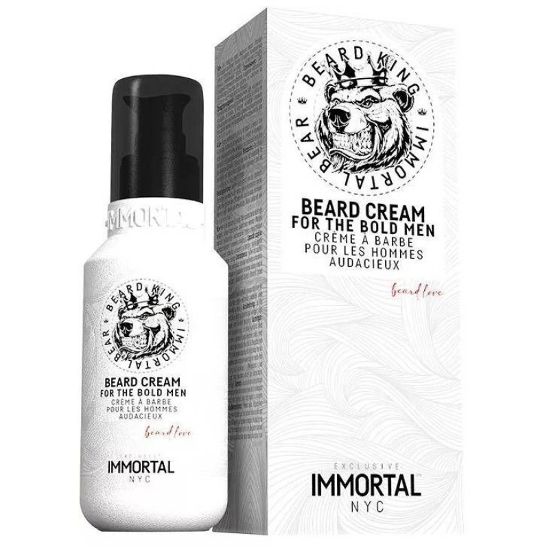IMMORTAL Крем для вкладання бороди та вус "Immortal Bear Styling Care Cream, IM-12" 100мл