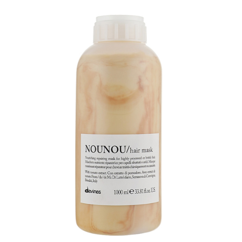 Davines NOUNOU hair mask - Маска для відновлення та глибокого живлення пошкодженого та ламкого волосся 1000м