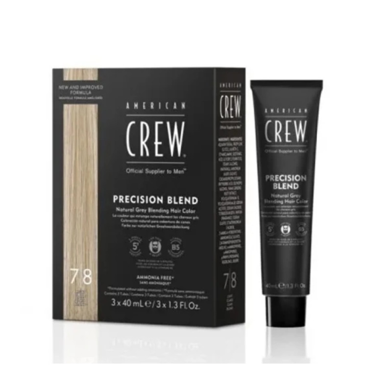 American Crew Система маскування сивини (рівень 7-8) "Precision Blend Medium Ash" 3 х 40мл