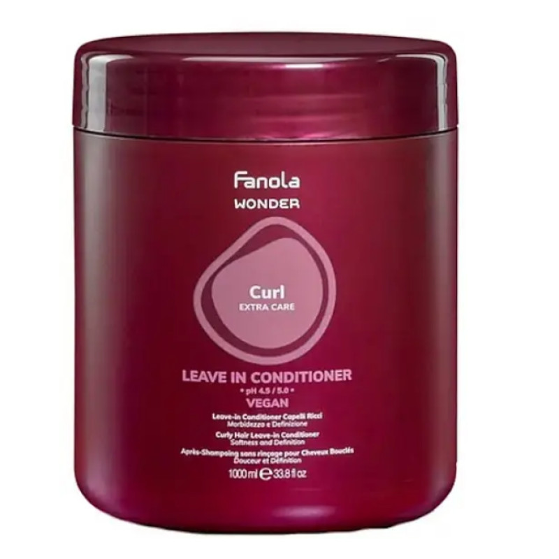 Fanola Незмивний кондиціонер для в’юнкого волосся "Curl Extra Care" Wander Vegan 1000мл