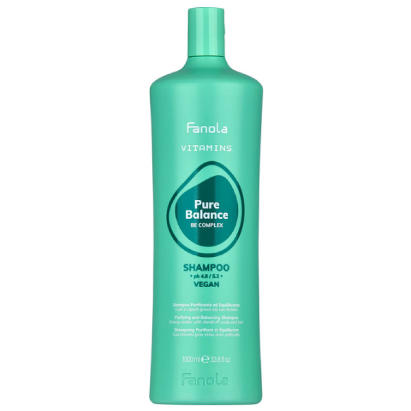 Fanola Шампунь "Pure Balance Be Complex" проти жирної шкіри голови Vitamins Vegan 1000мл