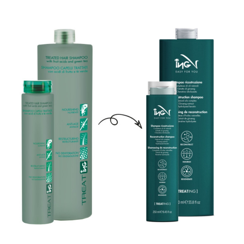 Ing Шампунь для пошкодженого волосся, 1000 мл