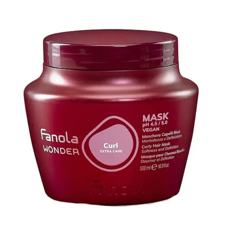 Fanola Маска для м’якості і пружності локонів в’юнкого волосся "Curl Extra Care" Wonder Vegan 500мл