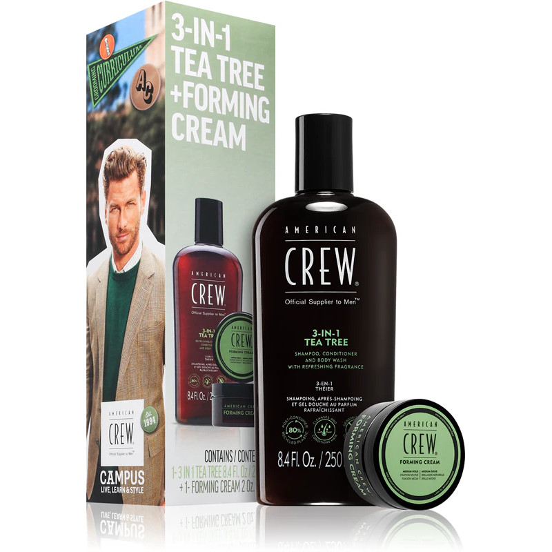 American Crew Набір HOLIDAY DUO SET (3-IN-1 TEA TREE 250ML +FORMING CREAM 50G )