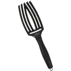 Olivia Garden Щітка FINGER BRUSH CARE Iconic Boar&Nylon Black Onyx M комбінований M
